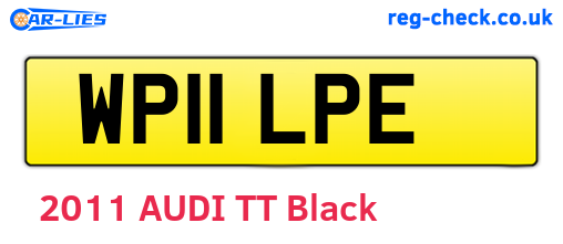 WP11LPE are the vehicle registration plates.