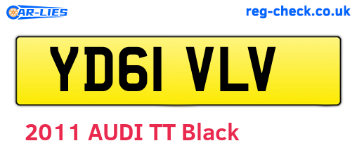 YD61VLV are the vehicle registration plates.