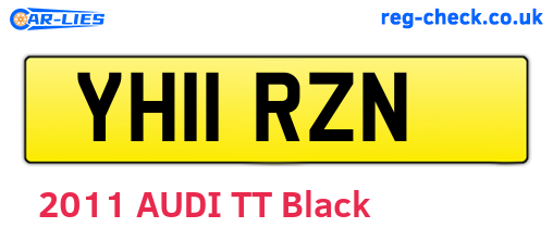 YH11RZN are the vehicle registration plates.