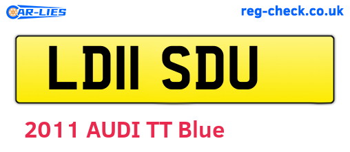 LD11SDU are the vehicle registration plates.