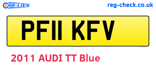 PF11KFV are the vehicle registration plates.