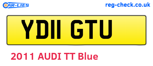 YD11GTU are the vehicle registration plates.