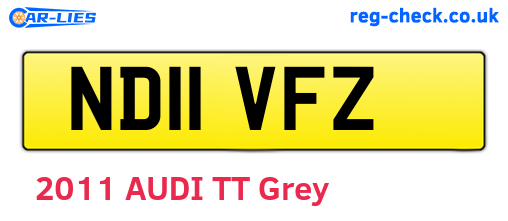 ND11VFZ are the vehicle registration plates.