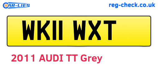 WK11WXT are the vehicle registration plates.