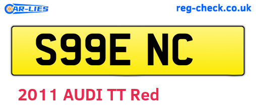 S99ENC are the vehicle registration plates.