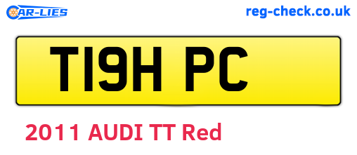 T19HPC are the vehicle registration plates.