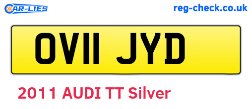 OV11JYD are the vehicle registration plates.