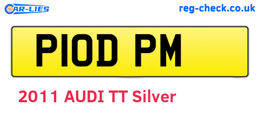 P10DPM are the vehicle registration plates.