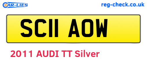 SC11AOW are the vehicle registration plates.
