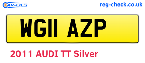 WG11AZP are the vehicle registration plates.