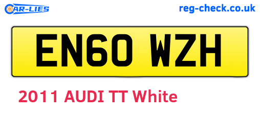 EN60WZH are the vehicle registration plates.