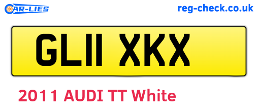 GL11XKX are the vehicle registration plates.