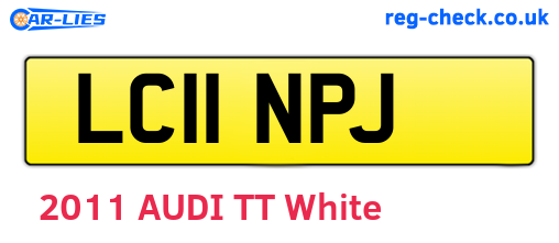 LC11NPJ are the vehicle registration plates.