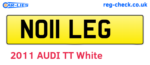 NO11LEG are the vehicle registration plates.