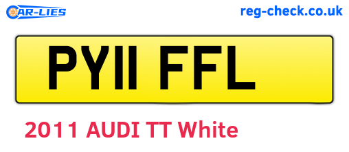 PY11FFL are the vehicle registration plates.