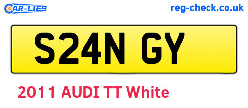 S24NGY are the vehicle registration plates.