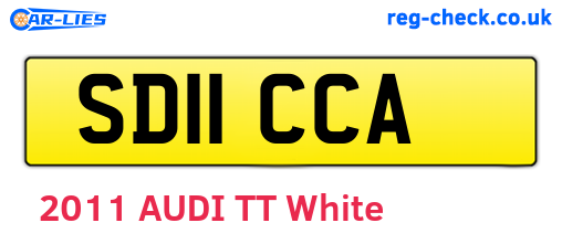 SD11CCA are the vehicle registration plates.