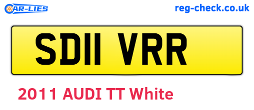 SD11VRR are the vehicle registration plates.