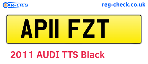 AP11FZT are the vehicle registration plates.