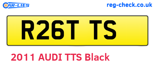 R26TTS are the vehicle registration plates.