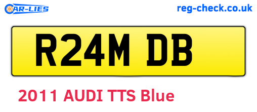 R24MDB are the vehicle registration plates.