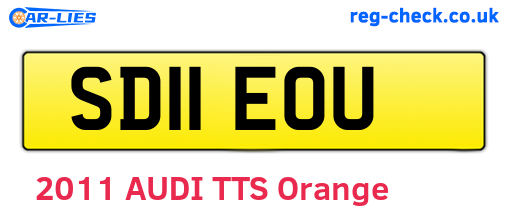 SD11EOU are the vehicle registration plates.