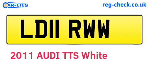 LD11RWW are the vehicle registration plates.