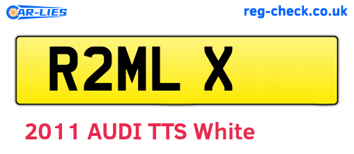 R2MLX are the vehicle registration plates.