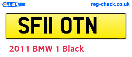 SF11OTN are the vehicle registration plates.