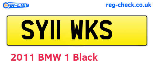 SY11WKS are the vehicle registration plates.