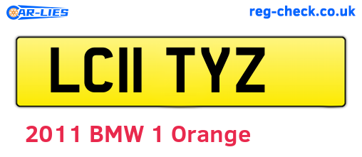 LC11TYZ are the vehicle registration plates.