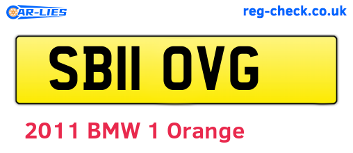 SB11OVG are the vehicle registration plates.