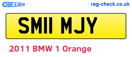 SM11MJY are the vehicle registration plates.