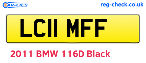 LC11MFF are the vehicle registration plates.