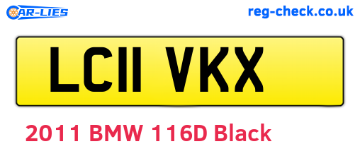 LC11VKX are the vehicle registration plates.