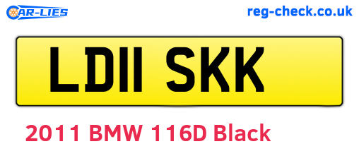 LD11SKK are the vehicle registration plates.