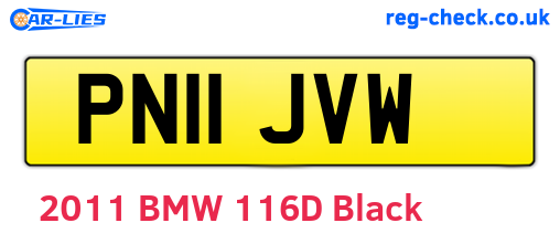PN11JVW are the vehicle registration plates.