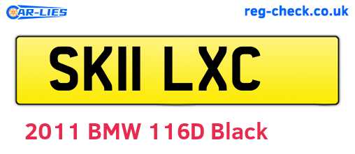 SK11LXC are the vehicle registration plates.