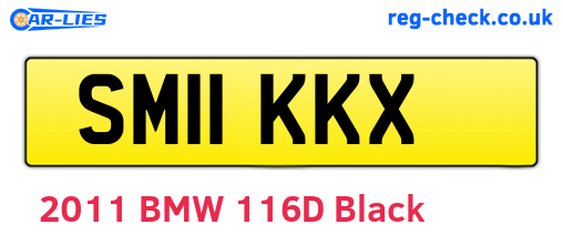 SM11KKX are the vehicle registration plates.