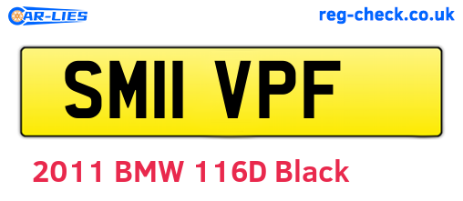 SM11VPF are the vehicle registration plates.
