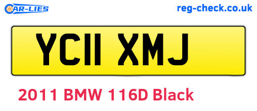 YC11XMJ are the vehicle registration plates.