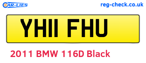 YH11FHU are the vehicle registration plates.