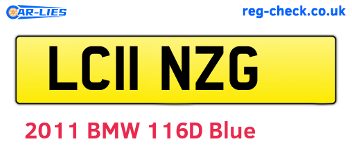 LC11NZG are the vehicle registration plates.