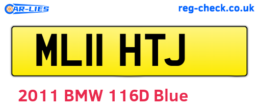 ML11HTJ are the vehicle registration plates.