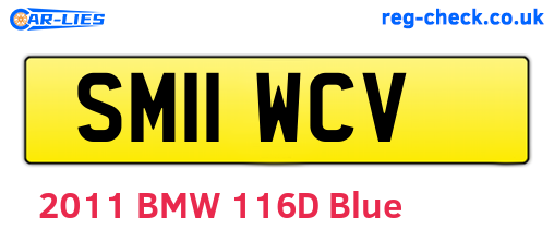 SM11WCV are the vehicle registration plates.