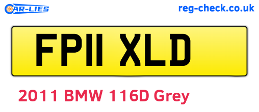 FP11XLD are the vehicle registration plates.
