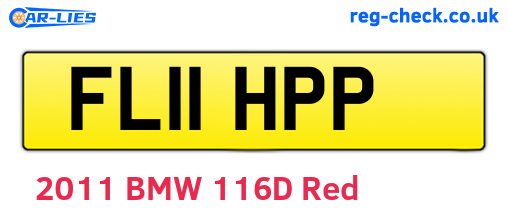 FL11HPP are the vehicle registration plates.