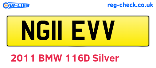 NG11EVV are the vehicle registration plates.