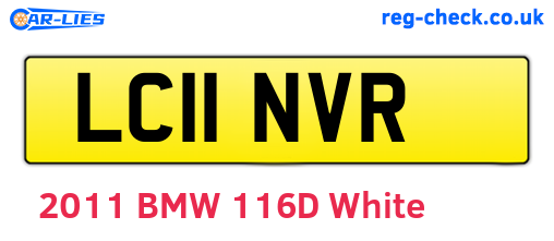 LC11NVR are the vehicle registration plates.