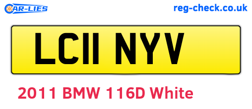 LC11NYV are the vehicle registration plates.